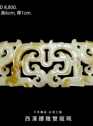 西漢鏤雕雙龍珮（仿製品）